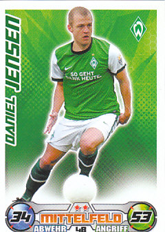 Daniel Jensen Werder Bremen 2009/10 Topps MA Bundesliga #48